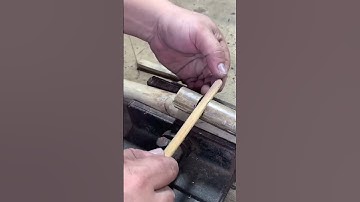 Handcraft a simple trigger slingshot # make easy From bamboo and rubber band # New Idea Trigger