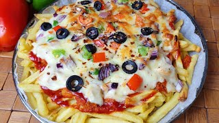 Pizza Fries Recipe |Restaurant style Pizza Fries | Loaded Fries | French Fries Loaded | Food Ocean