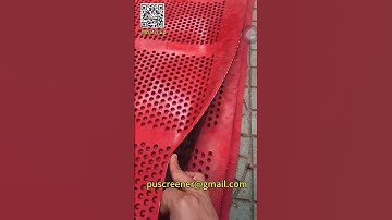 Manufacture polyurethane screen mesh and rubber screens #miningscreen #miningtechnology