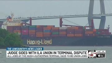 VIDEO: Dockworkers union wins state appeal in dispute over new terminal jobs