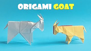 How to make an easy origami goat, step by step tutorial
