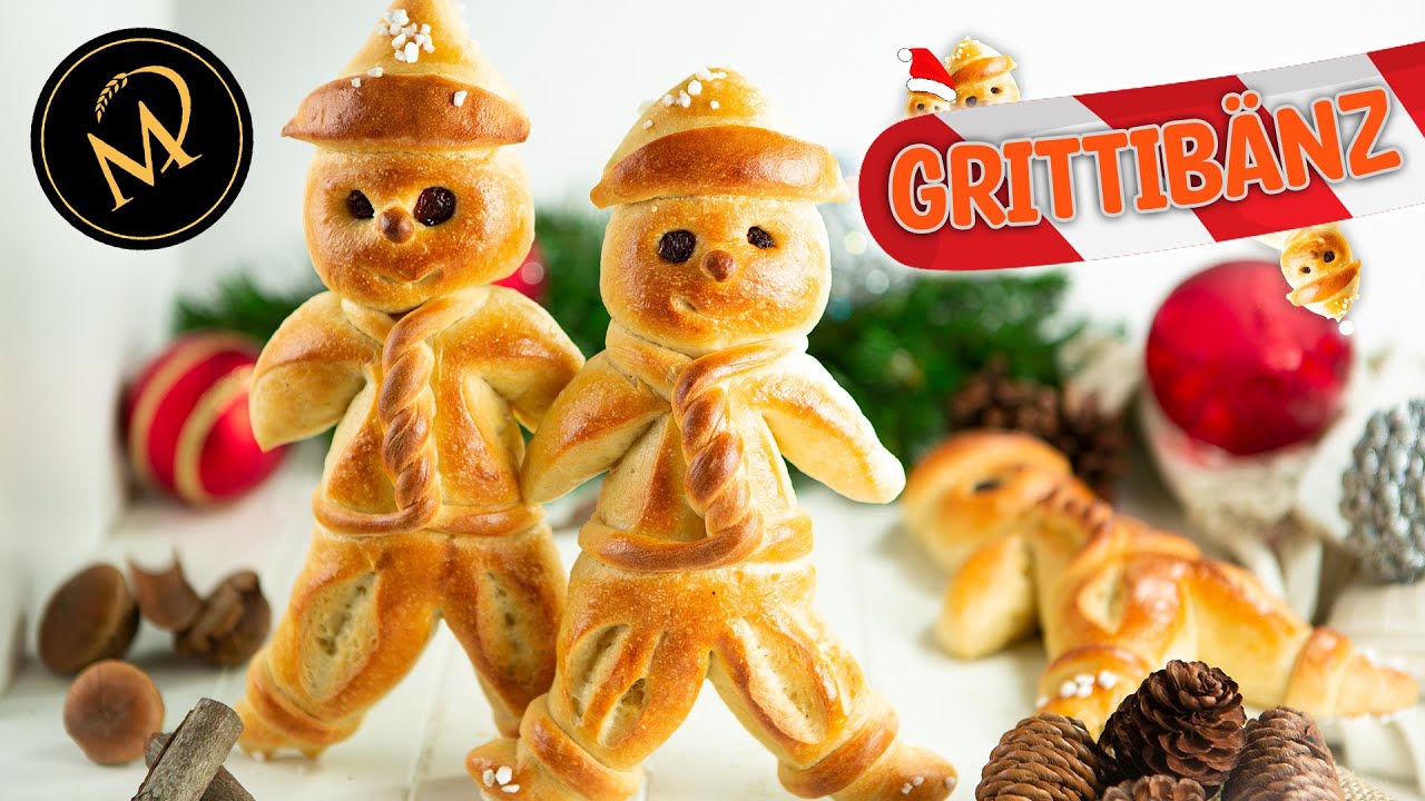 Bester Grittibänz - Weckmann - Stutenkerl selber backen I Teigmänner aus süssem Hefeteig