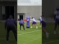 Domonique Orange at Vikings Rookie Minicamp 💪