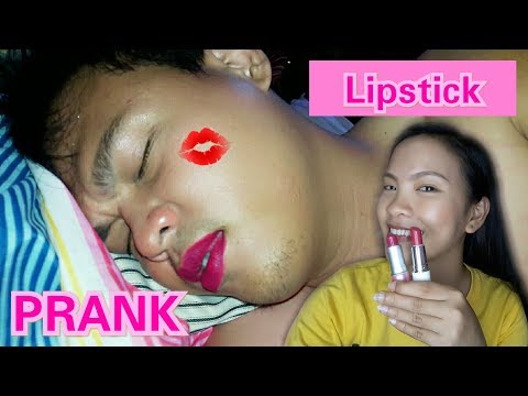 100-layers-of-lipstick-prank-on-sleeping-boyfriend!-haha