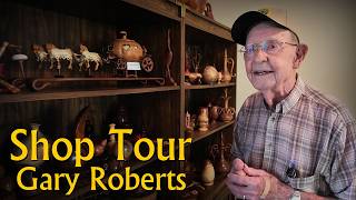 Gary Roberts - Shop Tour and Conversation - WoodTurner and Carver - a founding member of AAW & SWAT.