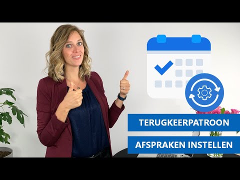 ? Terugkeerpatroon instellen voor een afspraak in Outlook