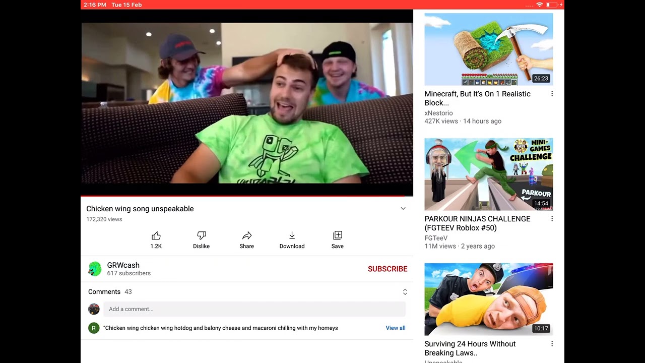 Funny chicken wings song YouTube