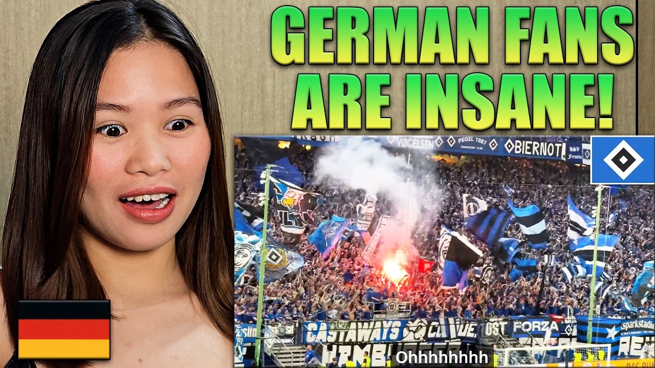 American Girl реагирует на немецких футбольных болельщиков так, как будто вы их еще не видели!