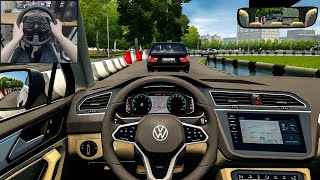 City Car Driving - Volkswagen Tiguan R Line [Steering wheel gameplay]