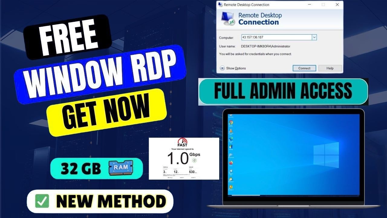 How to Get Windows RDP for Free in 2026 | 24/7 Remote Access Setup 🔥 ...