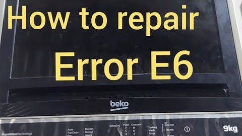 how to repair E6 Error beko washing machine 9kg #beko #washerrepair #repair