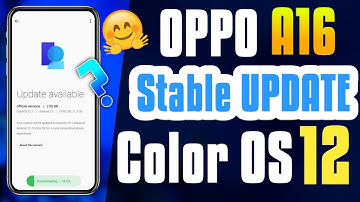 OPPO A16 🔥 Color OS 12 Stable Update | Release Date Confirmed | OPPO A16 Color OS 12 Official Update