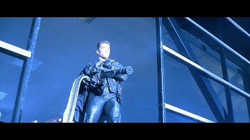 Terminator 2 judgment day... Terminator vs cops fight scene