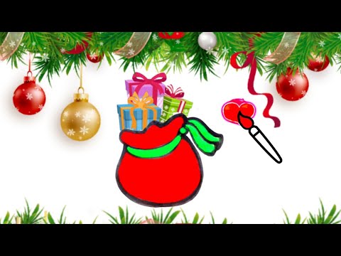 هدايا ​عيد ​الميلاد - تعلم الرسم - تعلم الألوان - تعلم اللغة الإنجليزية