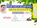 Toán 7: Tính chất ba đường trung tuyến của tam giác (Luyện tập)