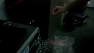 Powering up LED with static electricity