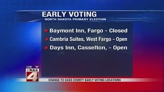 Change to Cass County early voting locations
