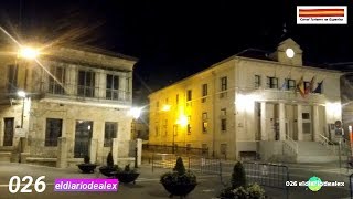 Plaza Mayor de El Molar, Comunidad de Madrid, por la noche, el diario de alex