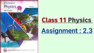 Assignment 2.3 class 11 physics chapter 2 vectors and equilibrium