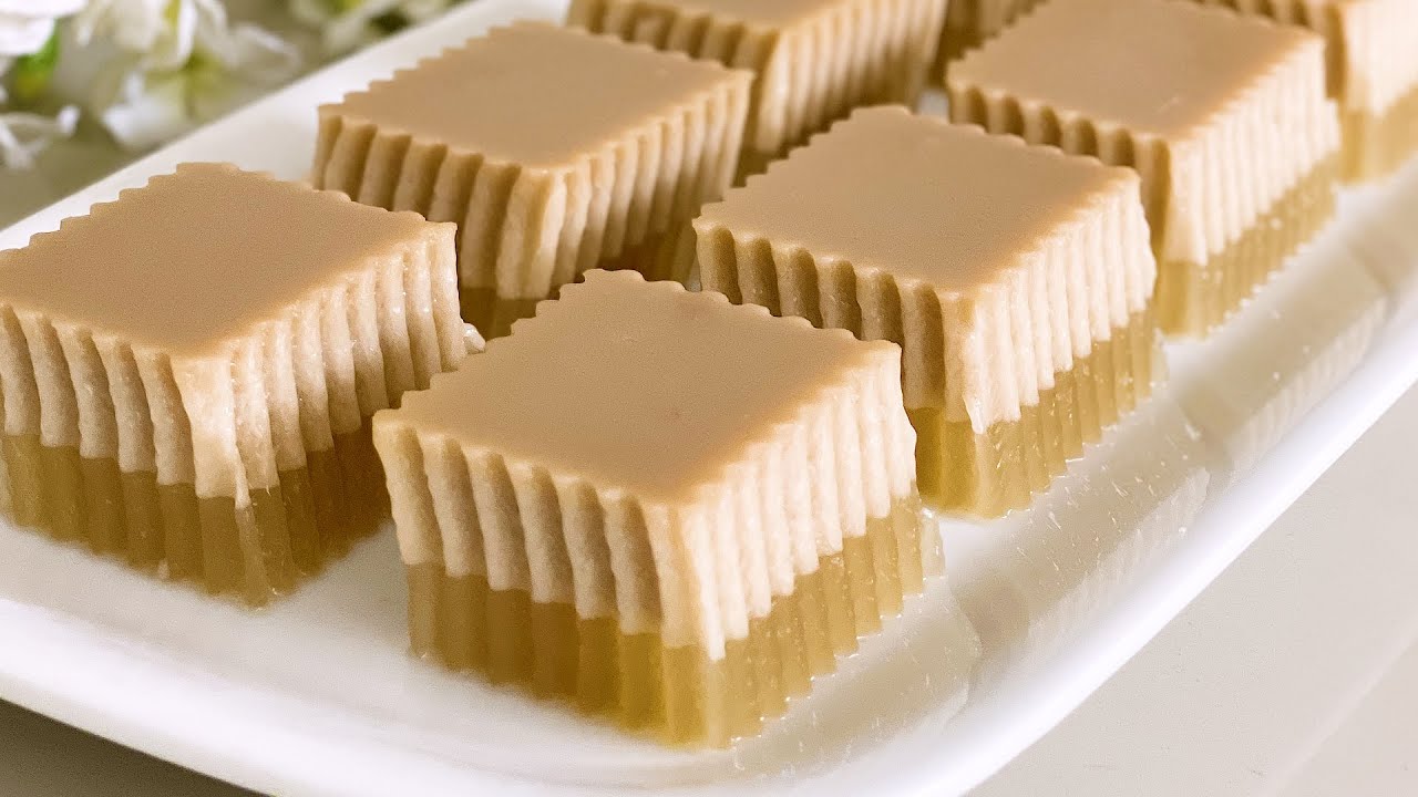 Brown Sugar Coconut Milk Agaragar Recipe 红糖椰奶燕菜糕食谱 YouTube