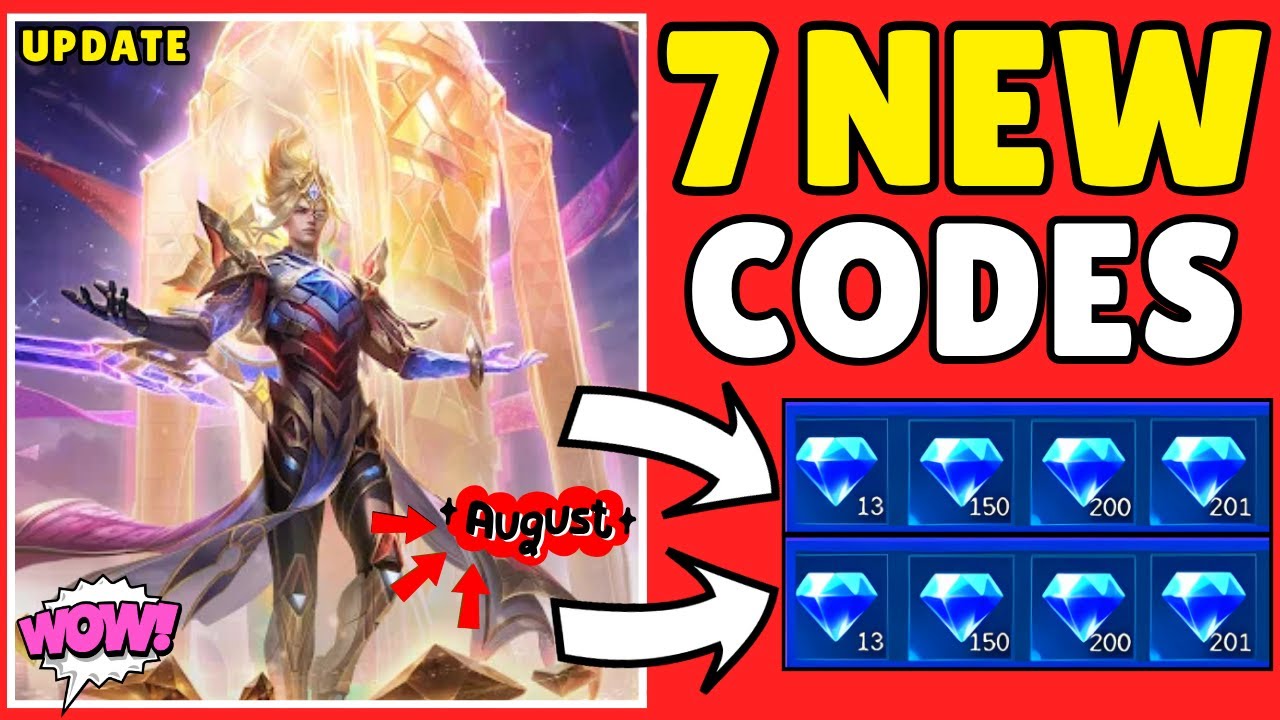 Mobile Legends Redeem codes August, 2025 - MLBB Diamond Codes + Promo Diamonds Mega Sale 2025