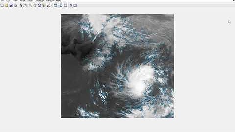 Optical flow LK Algorithm flow plot on subsequent cloud image