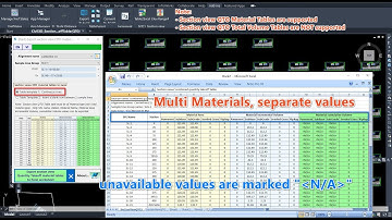 AUTODESK® Civil 3D® Section views Quantity Take Off Material tables to Excel