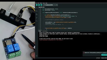 ESP32繼電器模組 物聯網IOT開關模組 BLE藍牙近接開關&WIFI雲端控制2個Relay智能家電開關,  燒錄程式碼  重點說明