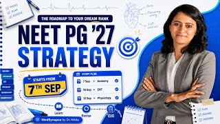 NEETPG '27 Strategy | Starting 7th Sep | Medsynapse by Dr Nikita 