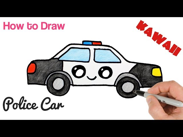 How to Draw a Police Car Step by Step