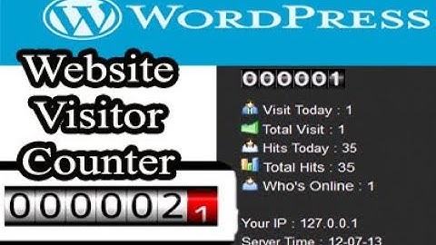 How to add website visitor counter to your wordpress website 2017