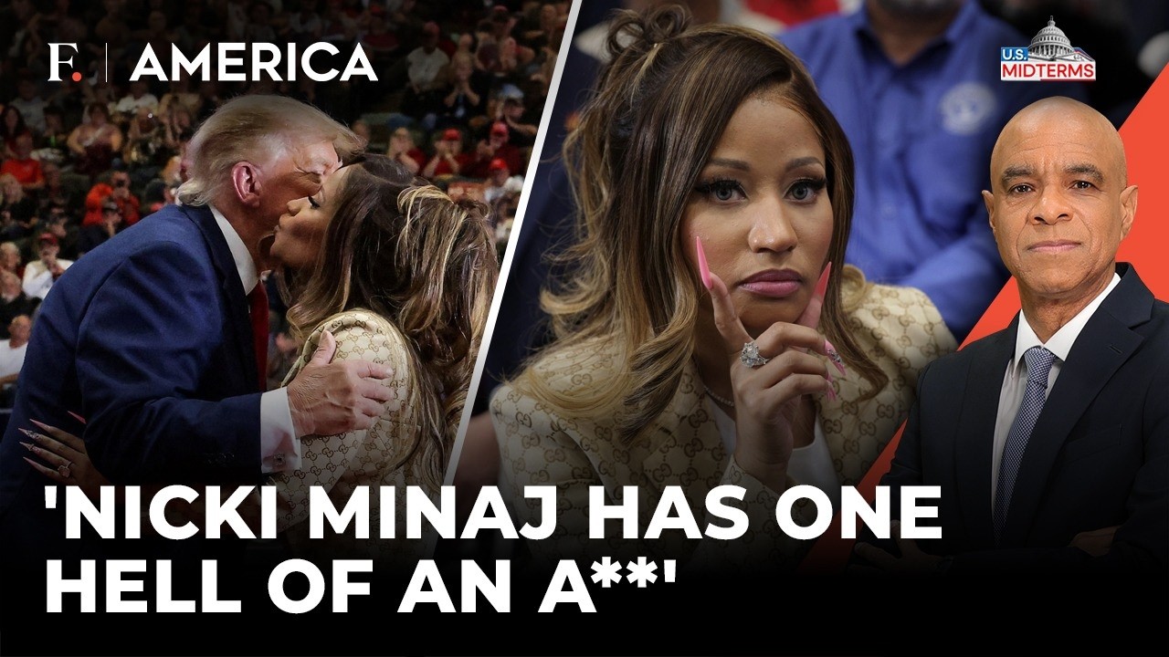 'Hell of an A**': Trump's Nicki Minaj Remark Sends Michigan Rally Into Frenzy | Firstpost America thumbnail