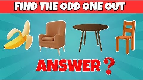 Find the odd one game for YouTube  | 50 Fun Questions Challenge #mindbendingquiz #game