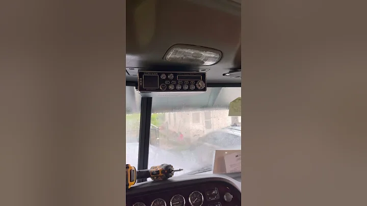 2022 Peterbilt 389 Cubby removal and CB install