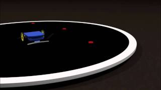 Checkers on a Sumo Ring - Game Animation