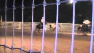 Brad Gower bronc riding