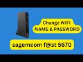 Sagemcom f@st 5670 wifi router how to password changed May 8, 2025