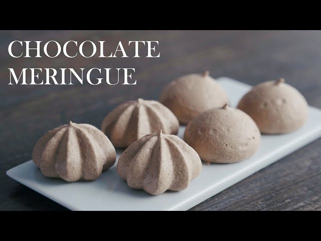 [ Chocolate Meringue cookies ] Chef Patissier teaches you - YouTube