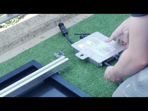 Wie verbinde ich einen Wechselrichter mit einem Solarmodul?