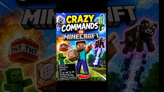 crazy commands in Minecraft #minecraft #minecraftpe