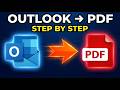 How to convert email to PDF file/ Step by step