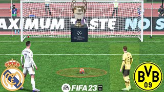 FIFA 23 - MESSI, RONALDO, MBAPPE, NEYMAR | REAL MADRID VS BORUSSIA DORTMUND UCL FINAL PENALTY 1