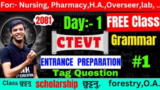 Ctevt Entrance preparation for pcl nursing,HA,Engineering 2081 | ctevt Entrance exam model questions