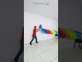 Doble arcoiris de globos 😍 ARCO DE GLOBOS SIN ESTRUCTURA - gustavo gg #gustavo gg