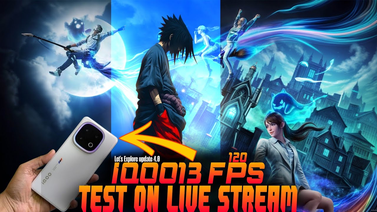 IQOO 13 5G 120 FPS BGMI 4.0 UPDATE TEST WITH FPS METER + HANDCAME ...