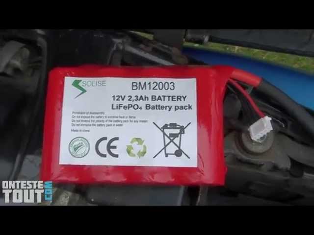 Lunaris2142 teste la batterie Lithium ION Solise BM12003 