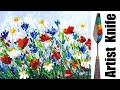 Abstract Wildflowers with Palette knife for beginners Live stream tutorial | TheArtSherpa