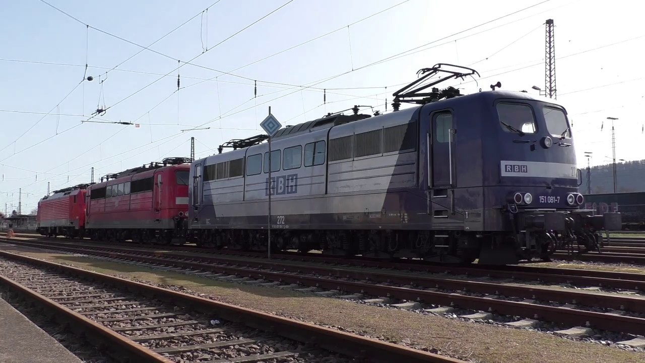 Aufrüsten von DB 151 031-2 und RBH 151 081-7 in Dillingen(Saar)