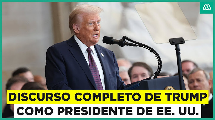 Discurso completo de Donald Trump como presidente de los Estados Unidos
