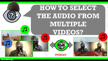 How to select the audio soundtrack from multiple input videos | Audio output selection #ffmpeg